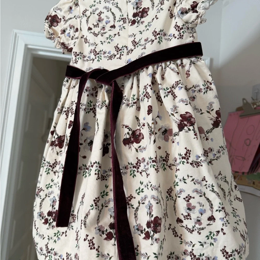 Edgehill Collection Brown Puff Sleeve Sundress - Picture 3 of 6